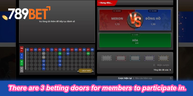 There are 3 betting options for members to participate